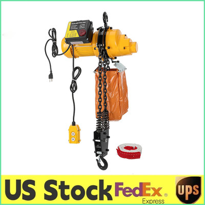 1100Lbs 15Ft Lift Height Single Phase Overhead Crane Hoist Electric Chain Hoist