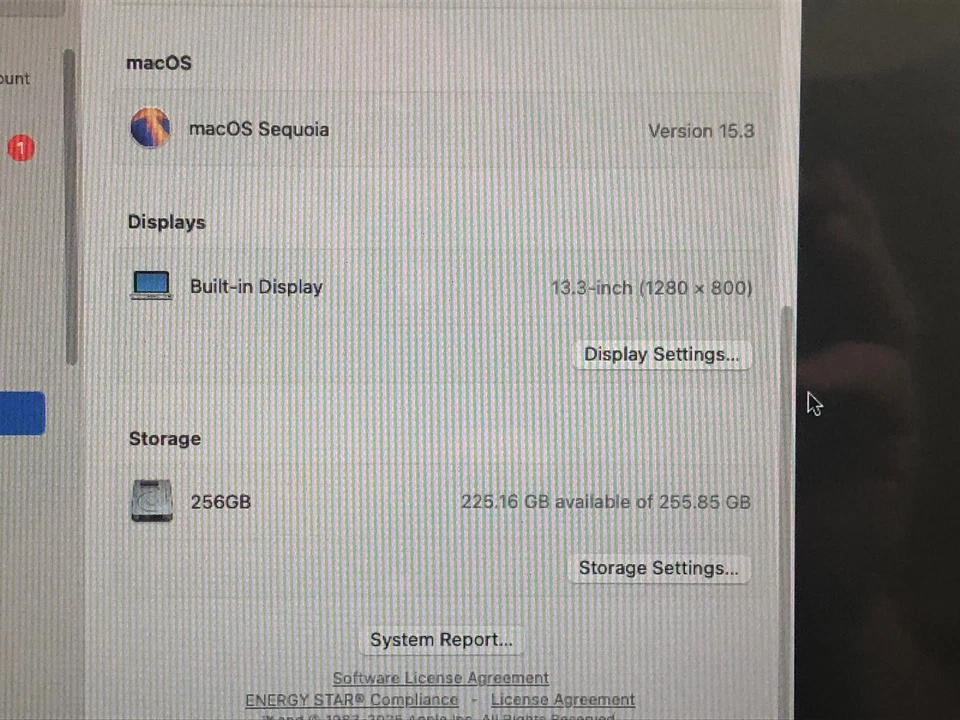 Apple MacBook Pro 13" mid 2012 8GB RAM 256GB SSD Intel i5 MacOS Sequoia - Image 2 of 4