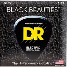 DR Strings Black Beauties Medium 5-String Bas...