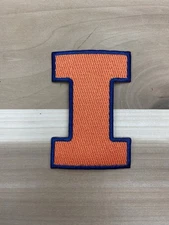 Illinois Fighting Illini Embroidered PATCH 3" x 2 1/2" Iron on or Sew BIG 10