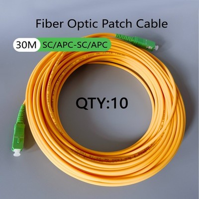 2/3/5/10pcs Fiber Optic Cable SC/APC-SC/APC 30M  Simplex Mode Indoor FTTH