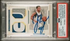 JALEN BRUNSON SIGNED 2018 PANINI NATIONAL TREASURES ROOKIE PATCH /25 PSA AUTO 10
