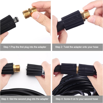 #ad Pressure Washer Hose Connector M22 14mm Pressure Washer Hose Adapter Easy f... $15.20