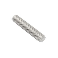 M10 x 55mm 1.5mm Pitch Fully Threaded Rods Stainless Steel Fastener 10Pcs