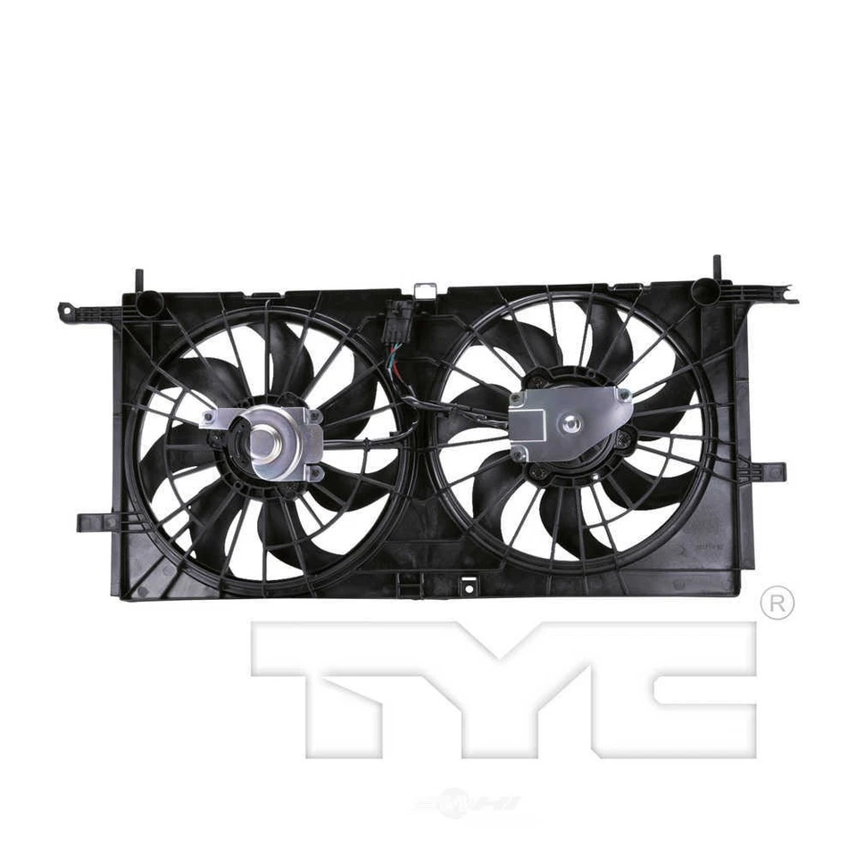 Двойной радиатор и конденсаторный вентилятор в сборе TYC 621530 - Изображение 2 из 3
