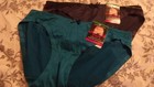 2Pr- Black & Teal Maidenform 40048 No Lines/No Show Bikini Panties *NEW* L 7 — photo 1