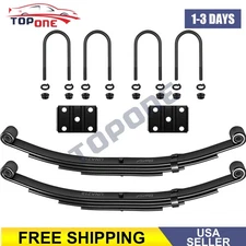 3500lbs Single Trailer Axle Suspension Set Include Leaf Springs & U-bolt
