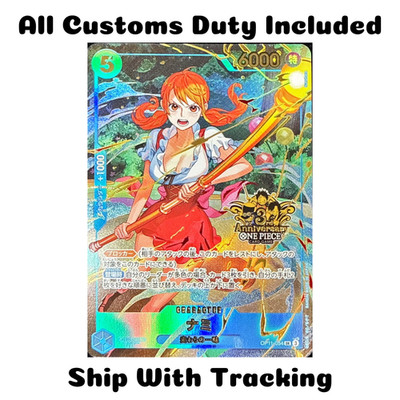ONE PIECE TCG GAME AUTHENTIC JAPANESE Nami Promo OP11-054 SR 3rd ANNIVERSARY SET
