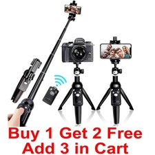Selfie Stick Tripod 40" Bluetooth Remote Portable for iPhone and Android Phones