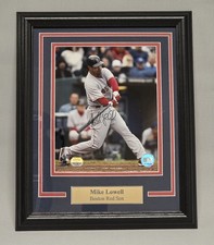 Mike Lowell Signed Framed Photo Highland Mint Certified Red Sox Autograph