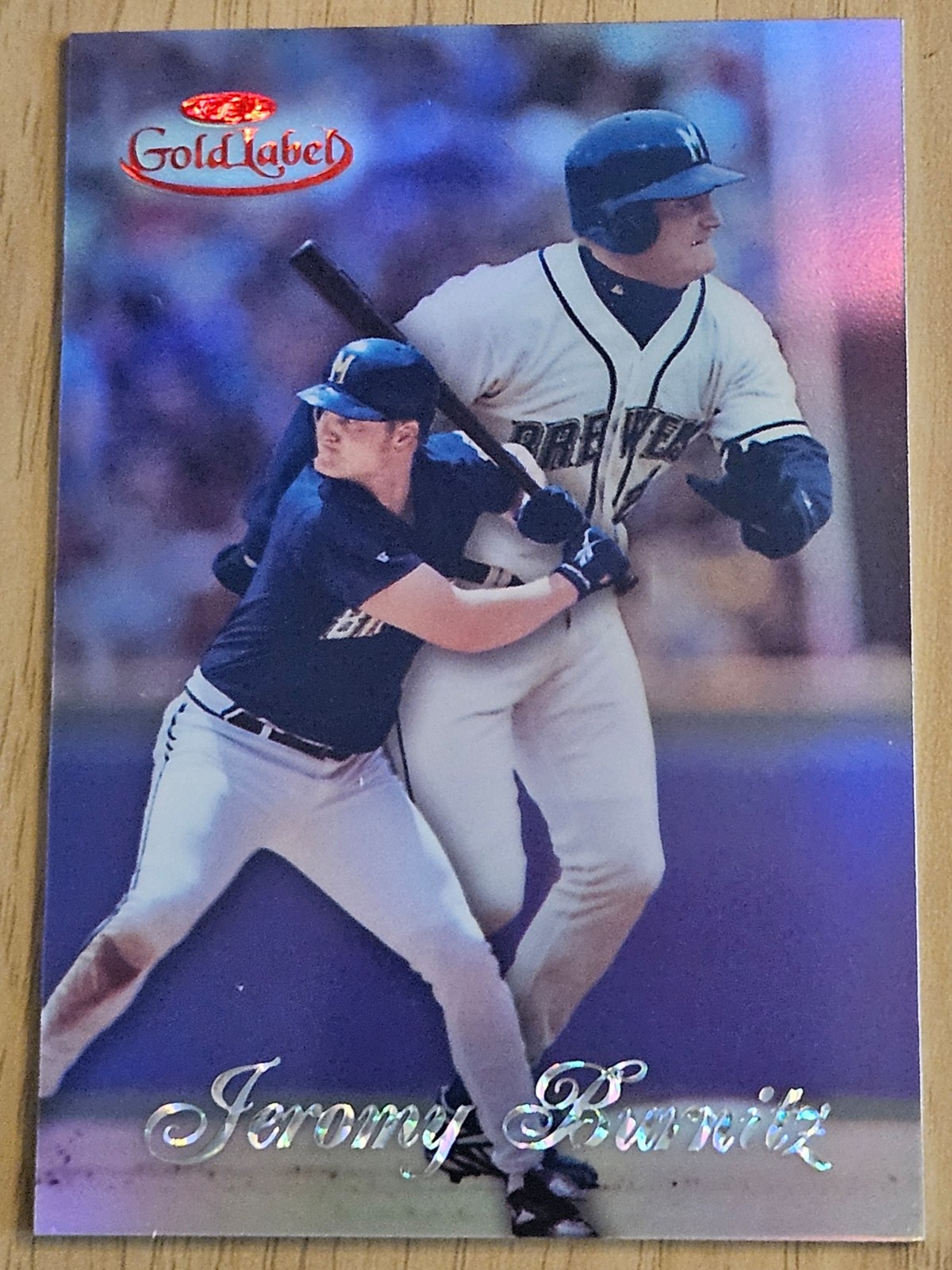 1998 Topps Gold Label #16 Jeromy Burnitz Class 1 Red Label /50 Brewers