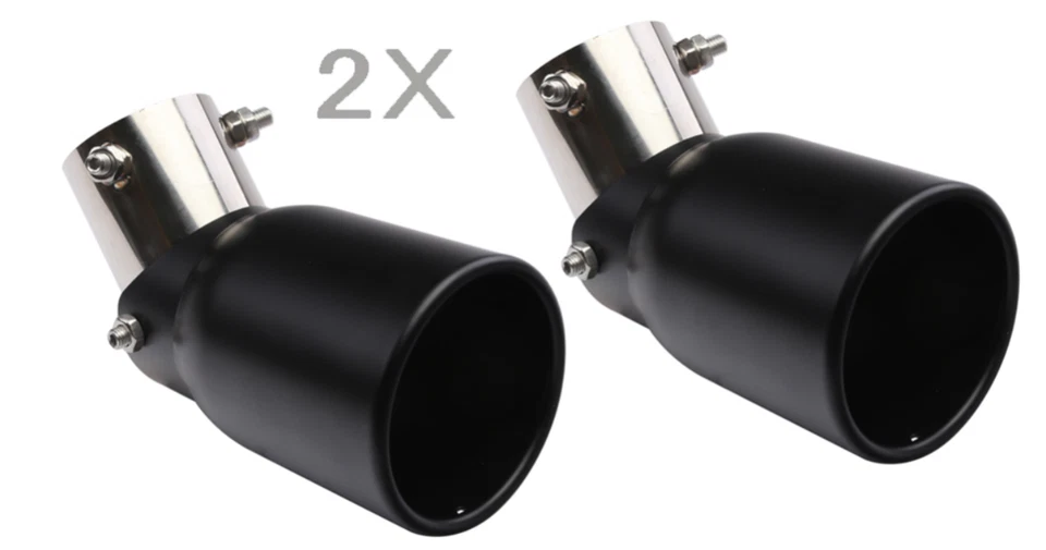 2PC Car Exhaust Pipe Tip Rear Tail Throat Muffler For Nissan 300ZX 350z 370z Foto 2 de 4