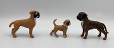 Schleich BOXER FAMILY Male Female Pup Dog Figure 16390 16389 16391 Retired 2012