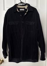 Vintage Sears Fieldmaster Brown Lined Black Corduroy Collar Chore Jacket - L