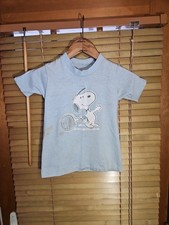 True Vintage 60s 70s Snoopy Peanuts Kids Baby Toddler Iron On Tee T Shirt 3T 4T