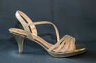 I. MILLER Womens Gold Nalda Platino Rhinestone Heel Shoes Sz 8.5M - NEW IN BOX — photo 4