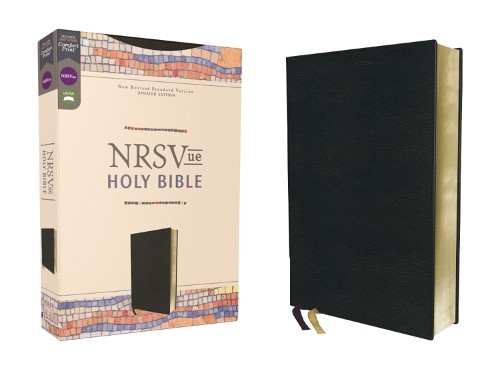 NRSVue, Holy Bible, Leathersoft, Black, Comfort Print by  Zon... - 9780310461432