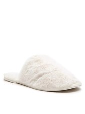 Michael Kors Frieda 40F2FRFA1D Women's 8 White Faux Fur Slip On Slipper JOBB1633