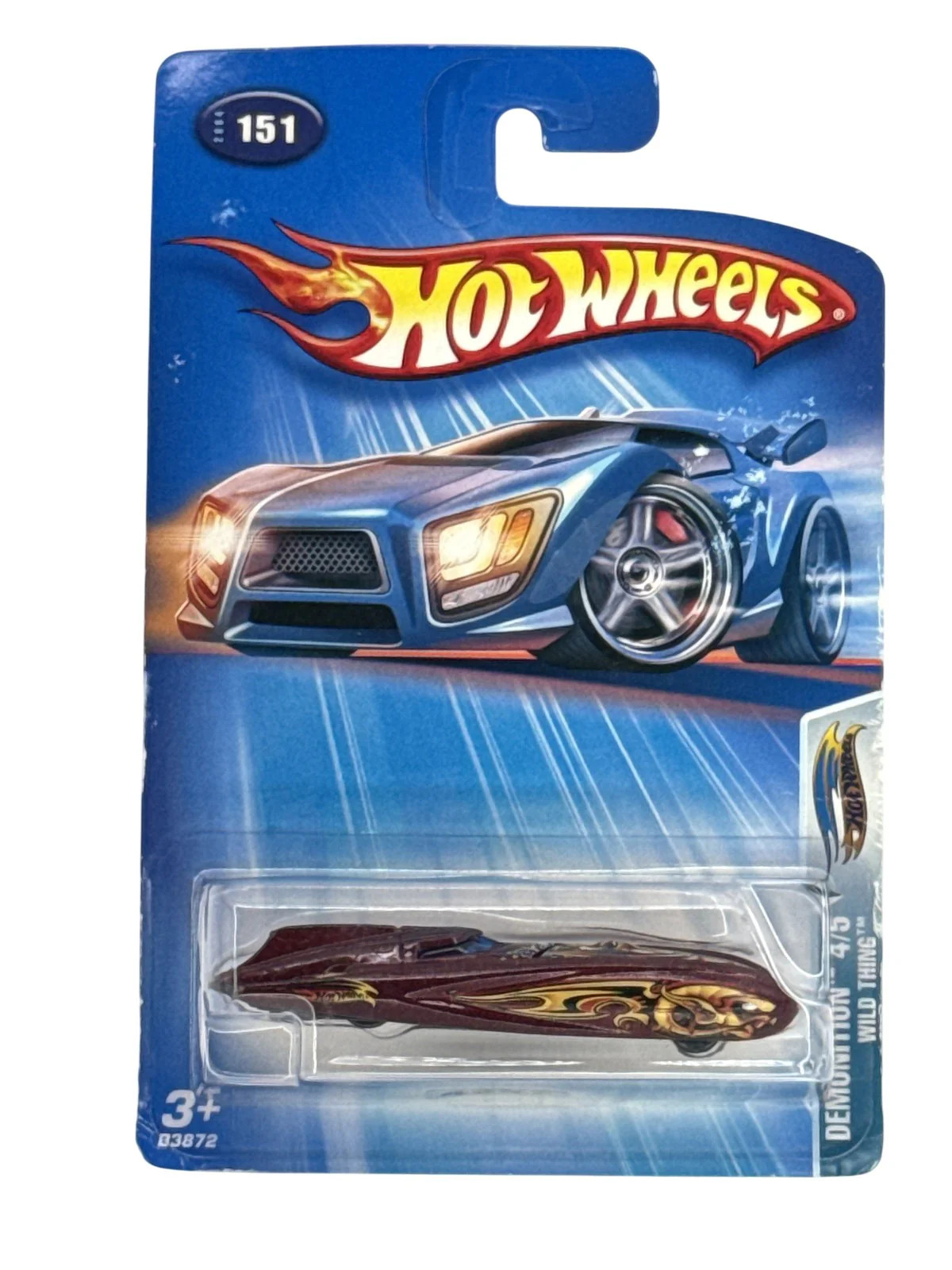 Vintage Hot Wheels Wild Thing Demolition 49/5 Car 2004 Mattel Diecast New Sealed