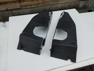 Ford Capri Mk3 Laser 2.8i parcel shelf supports in grey for use rear seat belts