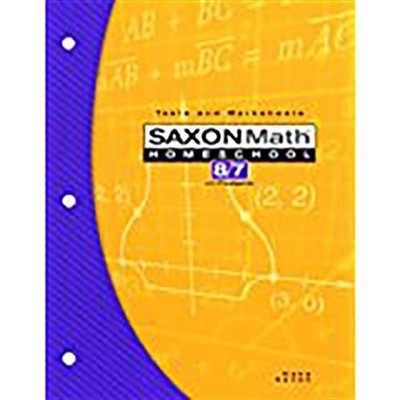 Saxon Math Homeschool 8/7 Tests and Worksheets by Hake (English) Paperback Book