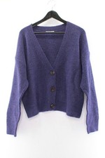 Kik Damen Cardigan Gr. L/XL Oberteil Strickjacke Blauviolett Polyacryl #EJ-31