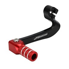 Dirt Bike Shifter, Folding Gear Shift Pedal Lever Forged Aluminum Amber Red