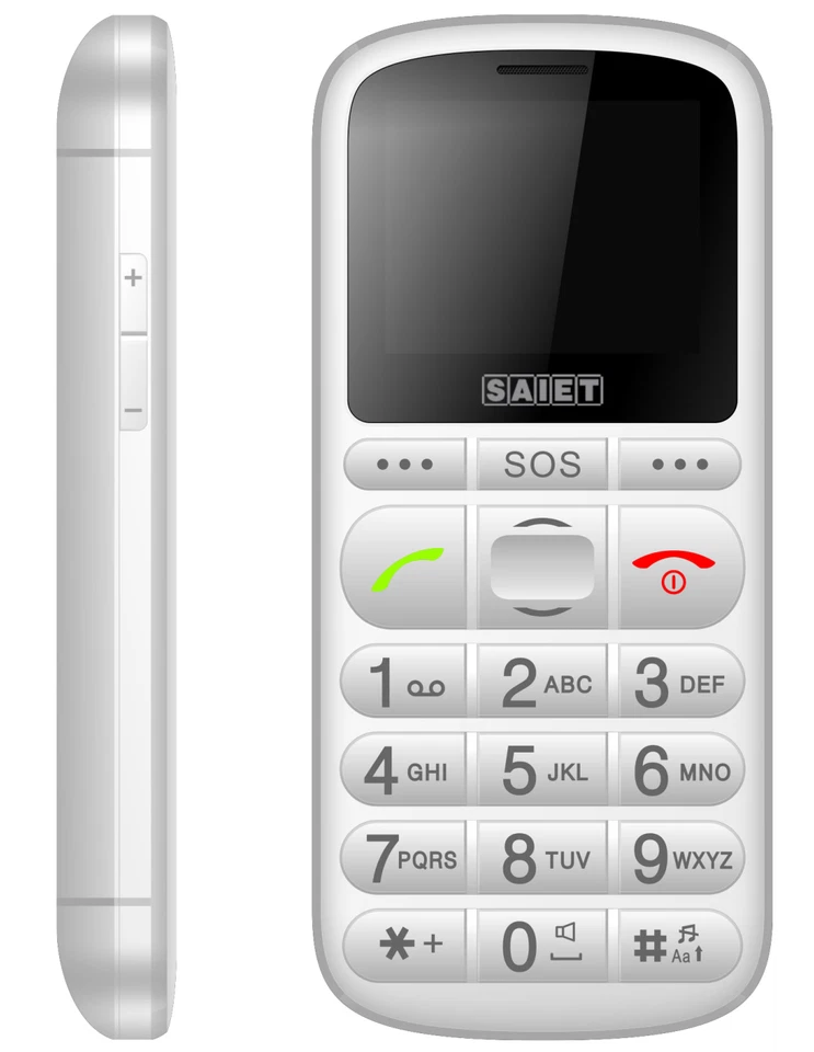 SAIET PRONTO MAX BIANCO CELLULARE PER ANZIANI TASTI BIG DISPALY 2.2" RADIO FM  - Immagine 4 di 4