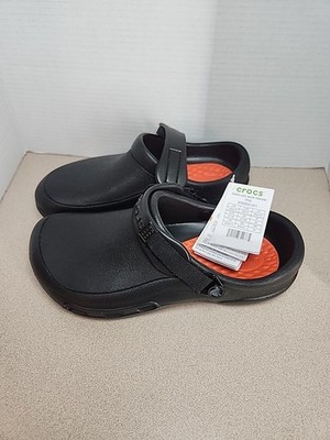 New  Crocs Unisex Classic Clog and Bistro Pro Black LiteRide Clog M8/W10 NWT