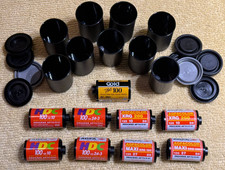 Mystery Lot of 9 used 35mm Film Rolls - Kodak Gold  HDC w/ Canisters