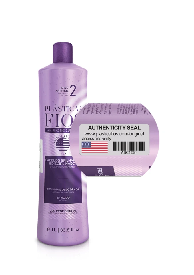 Plastica Dos Fios Keratin Hair Treatment, 33 oz, 3 Piece Set, US Original - Image 2 of 4