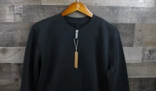 Skims Sweatshirt Womens Small Lounge Fleece Washed Onyx Pullover Cozy Crewneck