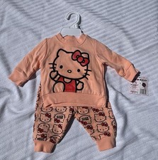 Hello Kitty Infants Peach Sweat Suit Size 3m NWT