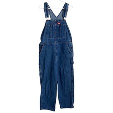 Dickies Overalls 34x30 Denim Workwear Bib Carpenter Utility Unisex Streetwear