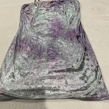 Lulus Women’s Velvet Dress Purple Silver Size Large Pre-Owned Excellent.    0006
