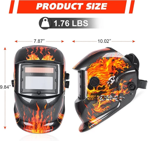 NEW True color Solar Auto Darkening Welding Helmet Arc Tig Mig Grinding Hood - Picture 4 of 11