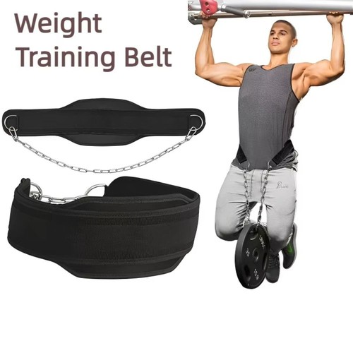 1Pz New Style Sollevamento Pesi Palestra Con Catena Per Tirare Up Carico Cintura Addensare - Foto 2 di 15