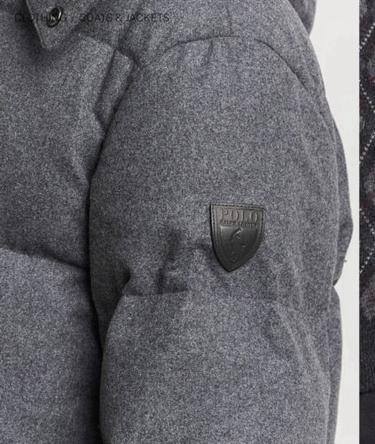 Polo Ralph Lauren Boulder wattierter Daunenmantel mit Kapuze Wollmischung Gr. XL neu mit Etikett $ 898 - Bild 3 von 4