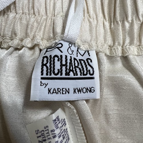 R&M Richards Skirt Blazer Suit By Karen Wong Women's 10 Ivory Embroidered VTG - Picture 16 of 21