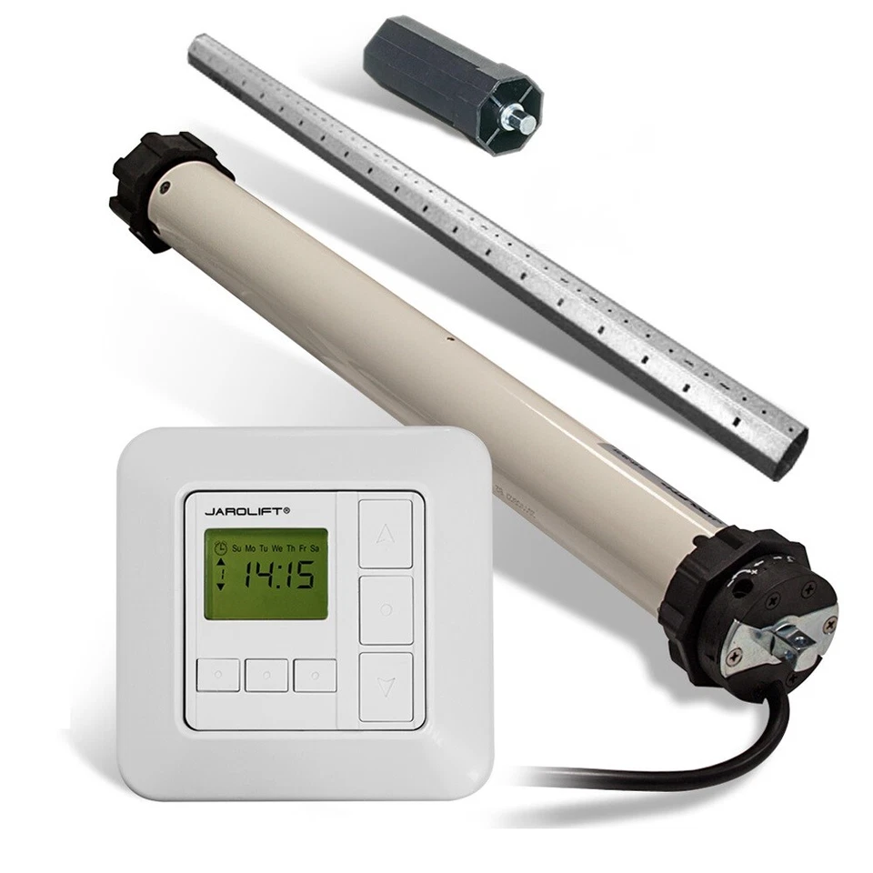Rolladenmotor Rohrmotor Zeitschaltuhr Komplettset Wellenset SW40 SW60 JAROLIFT