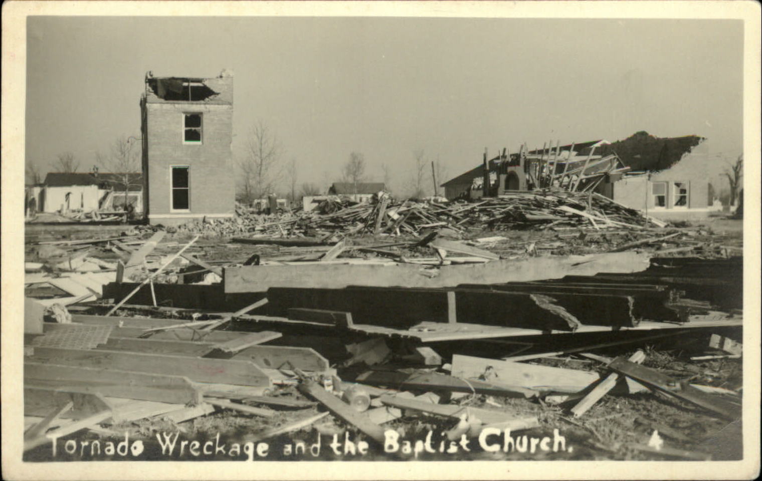 RPPC Cotton Valley Louisiana storm tornado damage 1947 baptist church