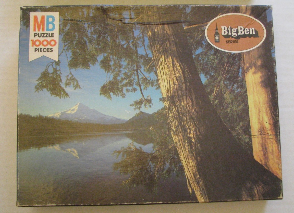 Milton Bradley Vintage 1979 Big Ben and Nature Puzzles - Lot of 2