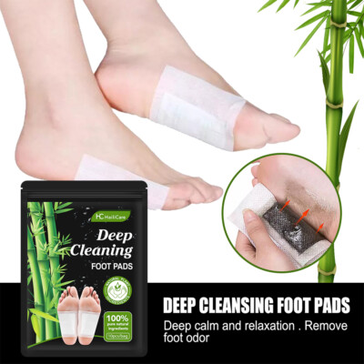 200/10x Foot Detox Pad Cleansing Patch Pain Relief Sooth Detoxify Toxins Organic