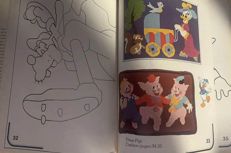 Walt Disney Characters Needlepoint Book: Embroidery /Needlework Instruction 1976 - Image 2 of 4