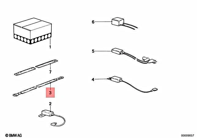 Genuine BMW M3 E30 316 316i 318i 318is Earth Strap For Engine Hood 