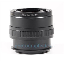 Macro Lens Focus Helicoid Adapter for Contax Yashica Lens to Nikon Z Z9 Camera