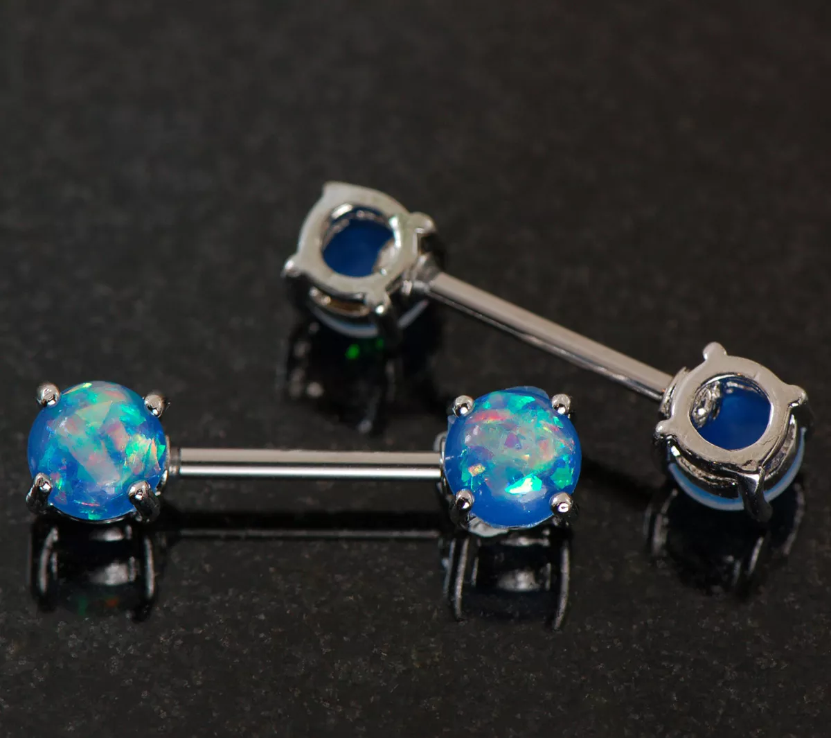 Blue nipple piercing jewelry deals