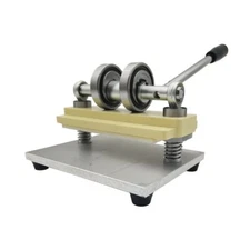 Double Wheel Hand Leather Cutting Machine Leather Die Cutting Machine Punching