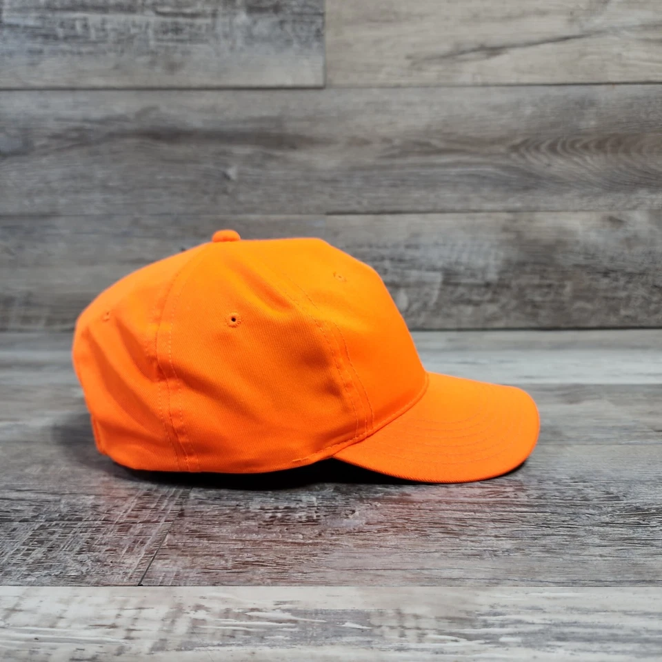 BRIGHT ORANGE Redhead Since 1856 Blank Canvas Cap Hat Adult Mens Adjustable - Image 4 of 4