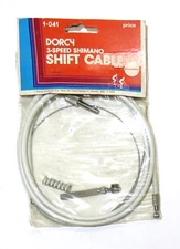 Vintage Shimano 3 Speed Twist Grip or Click Shift  White Cable  NOS Replacement